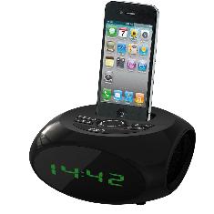 Radio Reloj Despertador Nevir Nvr-350 Negro Iphone Ipod Usb